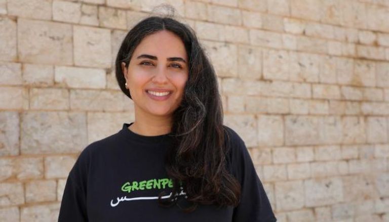 فرح الحطاب ممثلة منظمة غرينبيس الشرق الأوسط وشمال أفريقيا