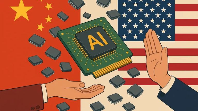 حرب الرقائق الولايات المتحدة والصين