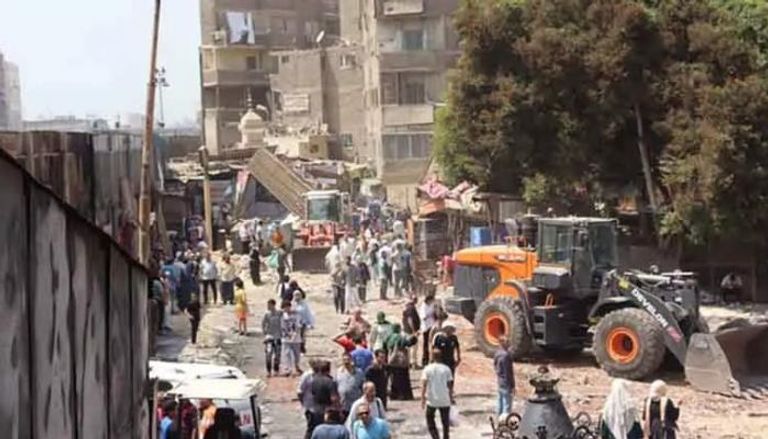 حريق باكيات شبرا الخيمة