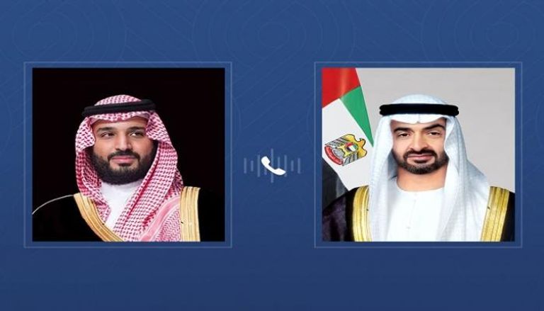 الشيخ محمد بن زايد رئيس دولة الإمارات والأمير محمد بن سلمان