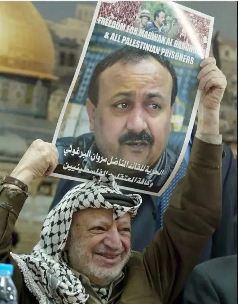 جدارية للأسير الفلسطيني مروان البرغوثي
