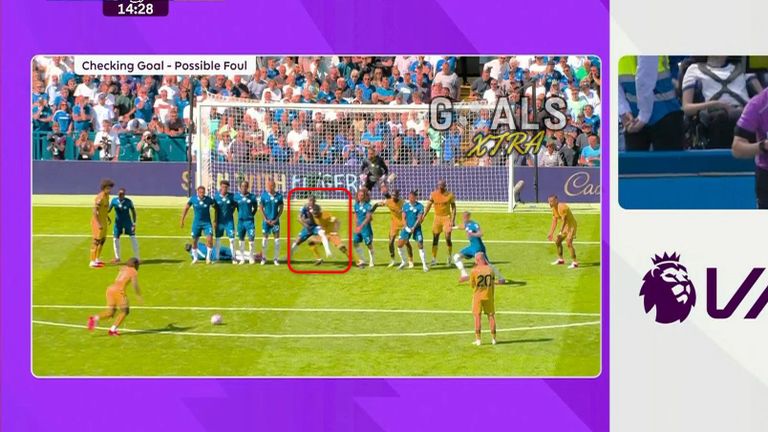 جانب من مباراة تشيلسي وكريستال بالاس