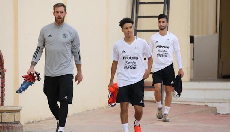 قبال في تدريبات منتخب الجزائر