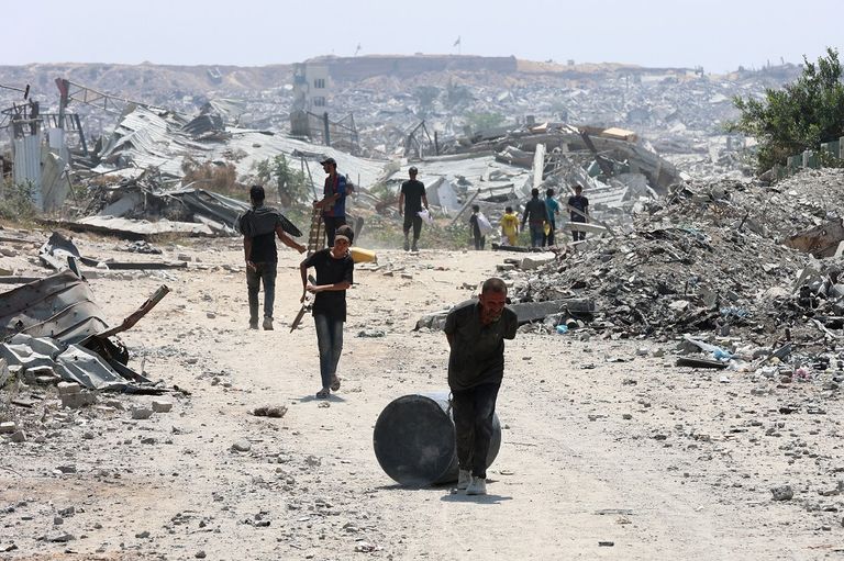 نازحون فلسطينيون في غزة