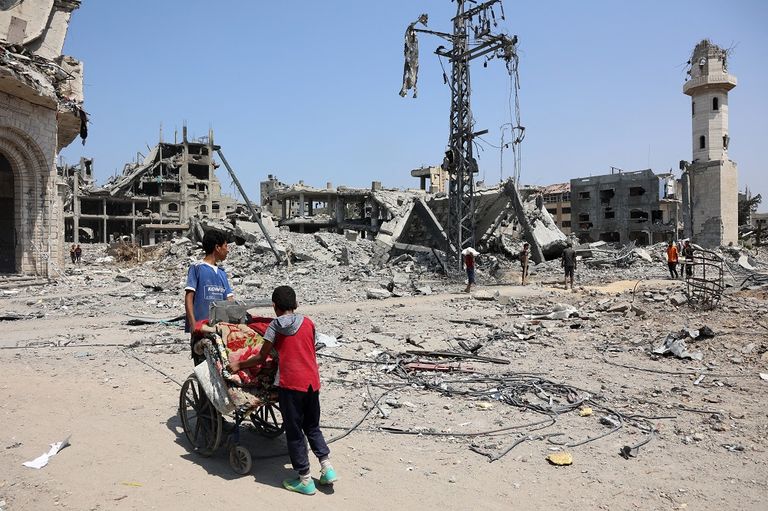 نازحون فلسطينيون في غزة