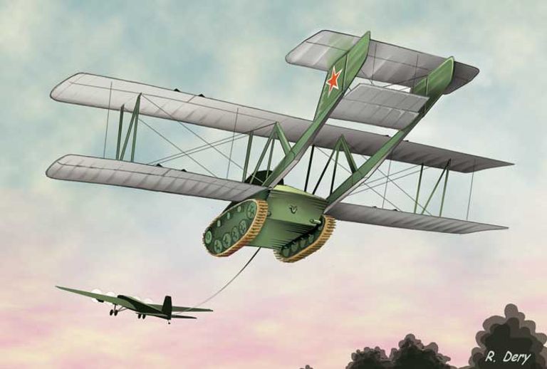 الدبابة السوفياتية الطائرة