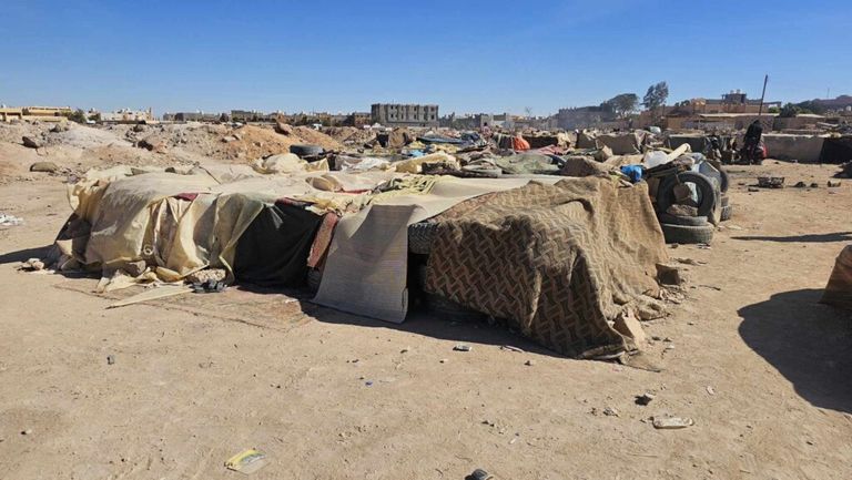 حريق في خيام اللاجئين السودانيين في ليبيا
