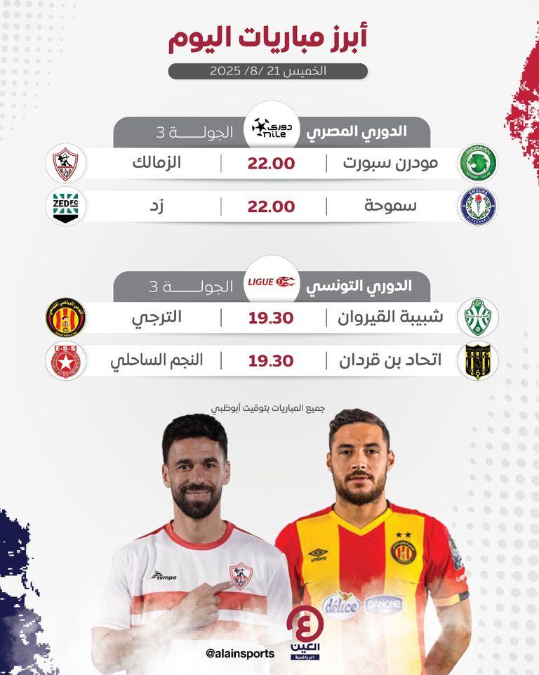 مباريات اليوم