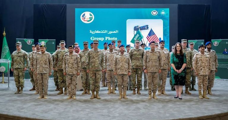 جانب من مراسم توقيع الشراكة السعودية الأمريكية