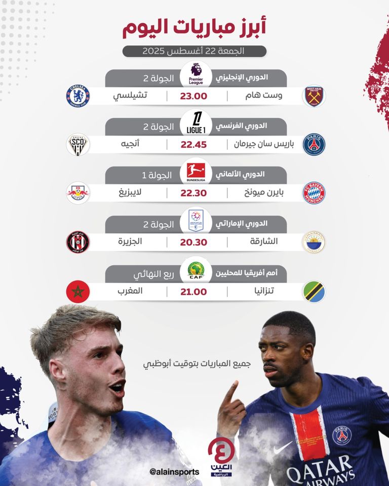 مباريات اليوم