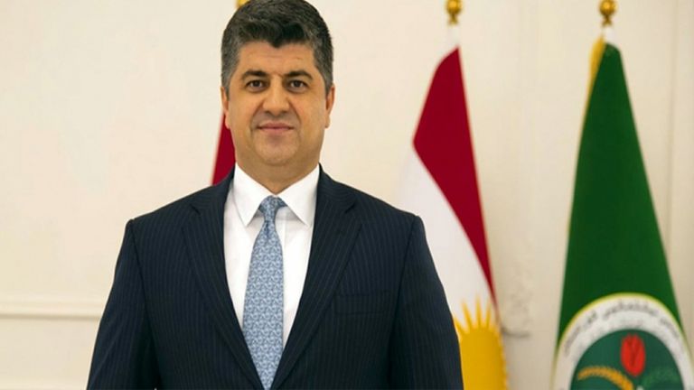الدخان يتصاعد فوق أحد أحياء السليمانية