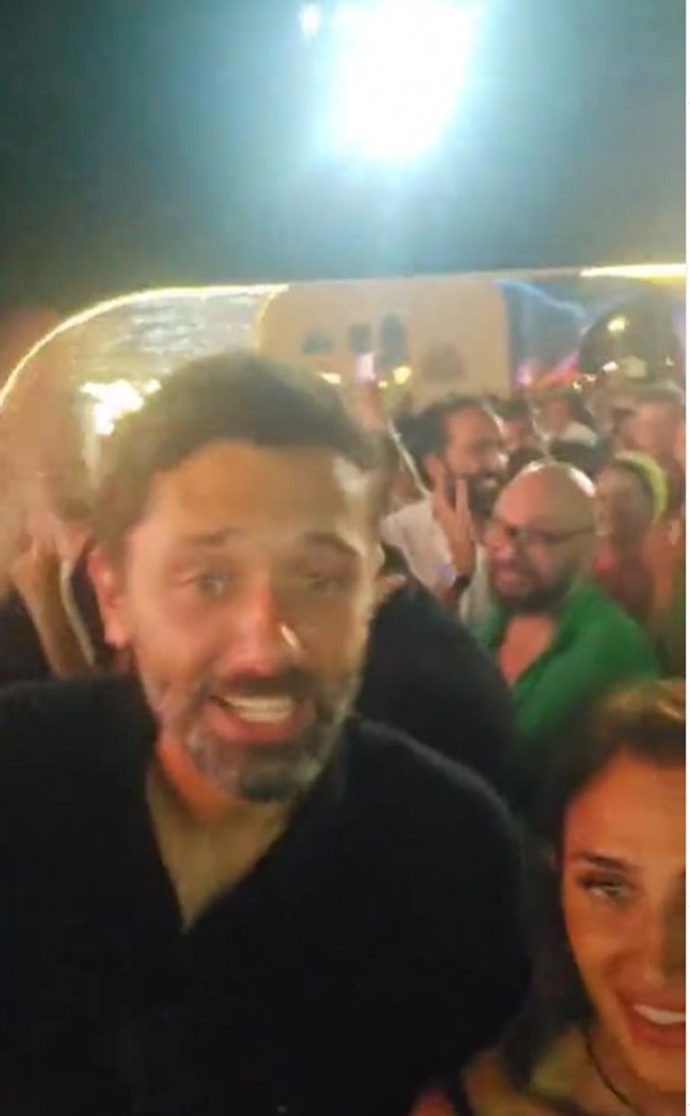 كريم محمود عبدالعزيز وزوجته آن رفاعي