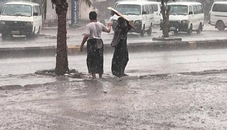 آثار السيول في مديرية البريقة