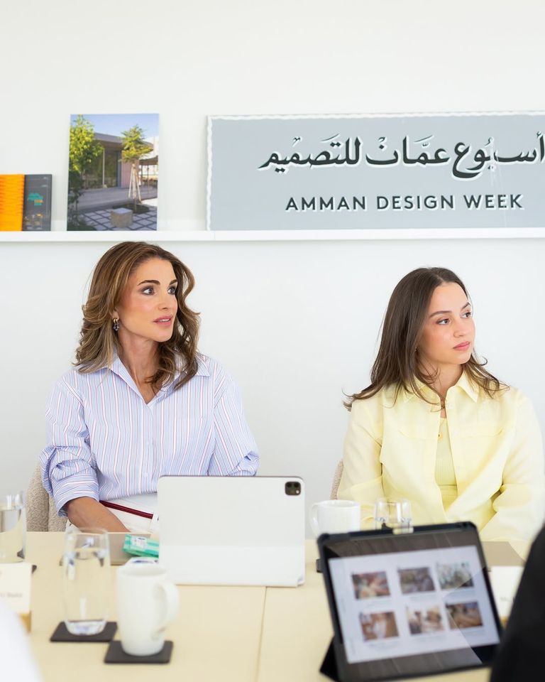 الملكة رانيا والأميرة إيمان