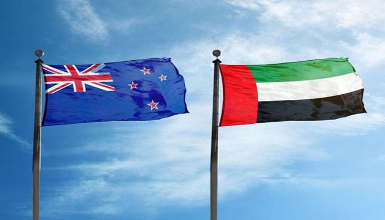 علم دولة الإمارات ونيوزيلندا