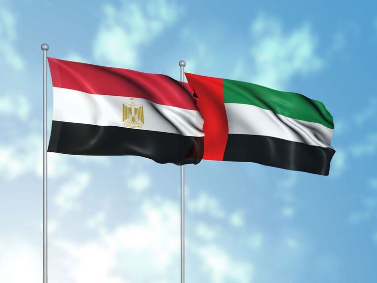 الشيخ محمد بن زايد آل نهيان والرئيس المصري