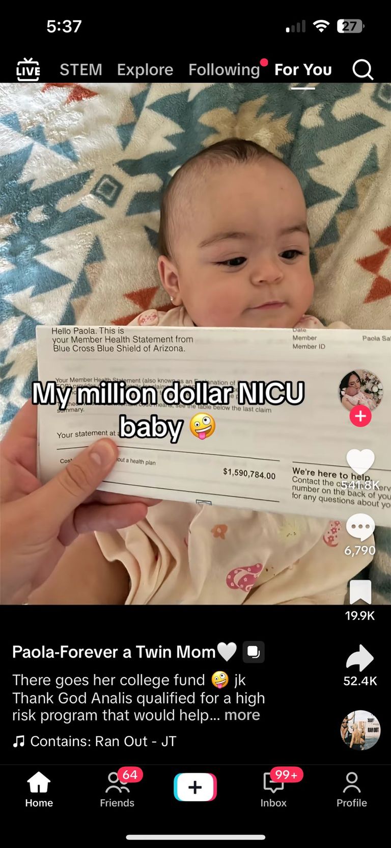 طفلة تكلفة علاجها تتجاوز مليون دولار