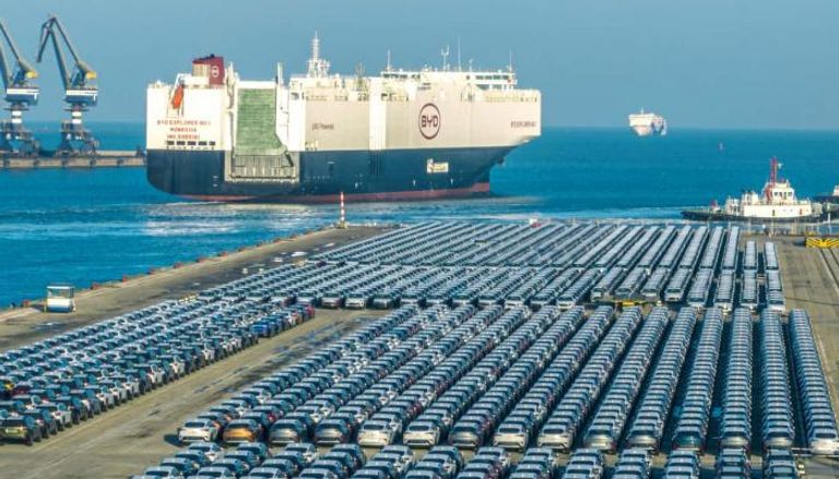 سيارات كهربائية صينية من شركة BYD معدة للشحن للخارج