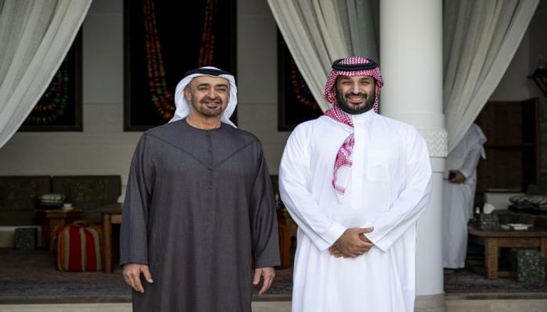 الشيخ محمد بن زايد آل نهيان وولي العهد السعودي
