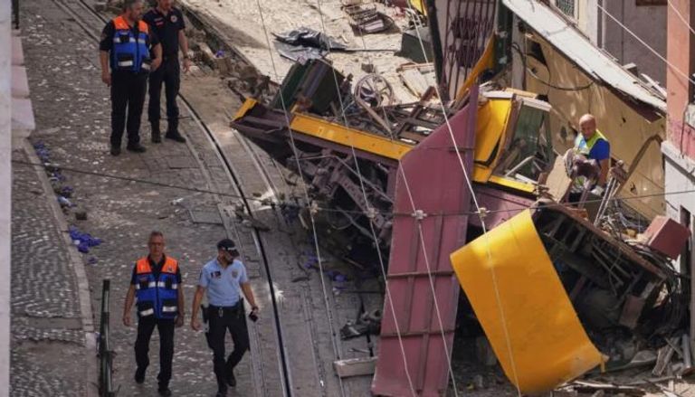 حادث قطار جبلي في لشبونة