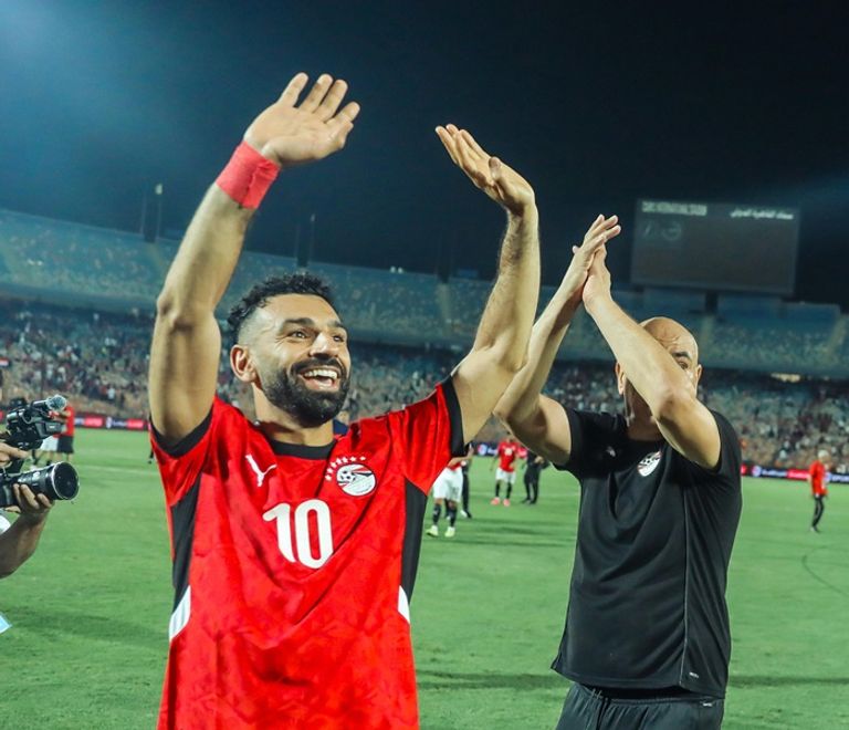 محمد صلاح وحسام حسن محمد صلاح وحسام حسن في منتخب مصر