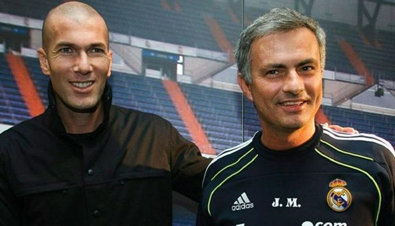 جوزيه مورينيو وزين الدين زيدان في ريال مدريد