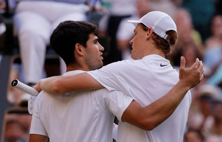 مباراة يانيك سينر وكارلوس ألكاراز - أرشيفية