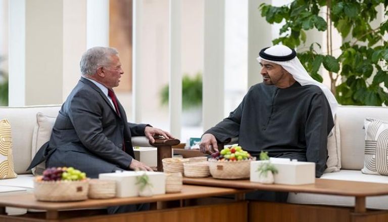 الشيخ محمد بن زايد آل نهيان والملك عبدالله الثاني