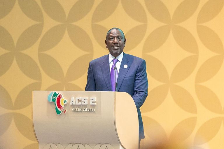 شعار القمة الأفريقية الثانية للمناخ في أديس أبابا