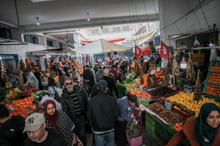 سوق للخضار بوسط العاصمة التونسية - أرشيفية
