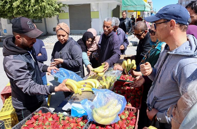سوق للخضار بوسط العاصمة التونسية - أرشيفية
