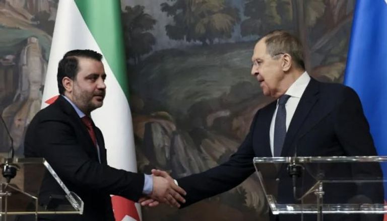 وزيرا خارجية روسيا سيرغي لافروف وسوريا أسعد الشيباني- أرشيفية