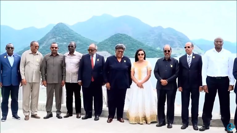 جانب من افتتاح سد النهضة - وكالة الأنباء الإثيوبية