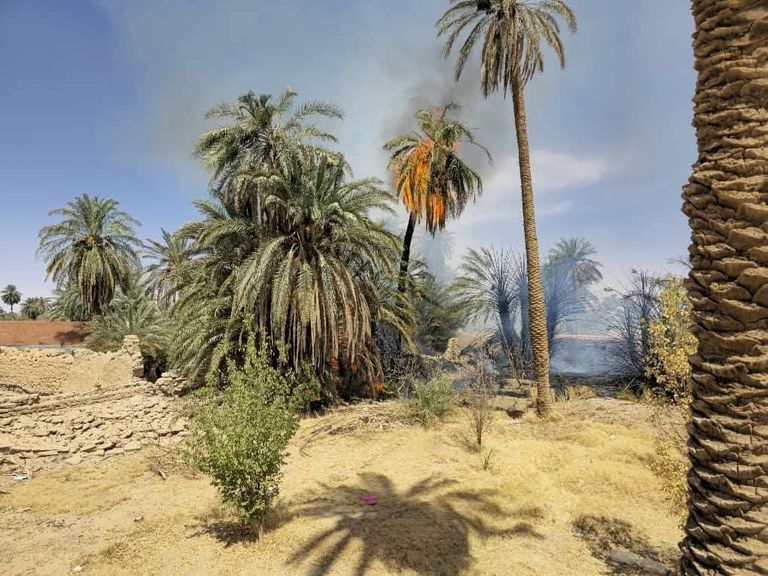 حرائق مدينة غدامس الليبية