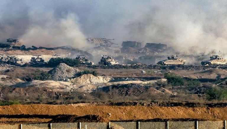 عناصر من الجيش الإسرائيلي على تخوم غزة