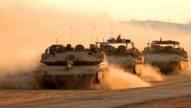 عناصر من الجيش الإسرائيلي على تخوم غزة