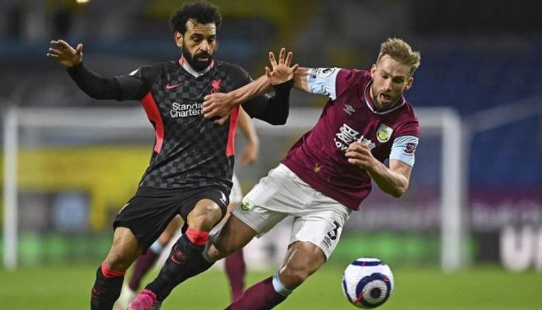 محمد صلاح نجم ليفربول ضد بيرنلي