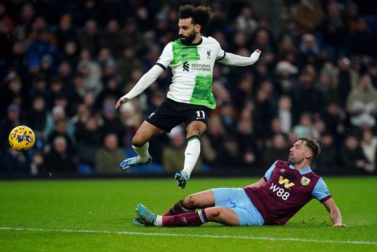 محمد صلاح محمد صلاح نجم ليفربول ضد بيرنلي