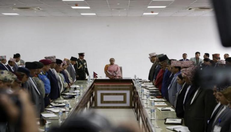جانب من اجتماع حكومة نيبال 
