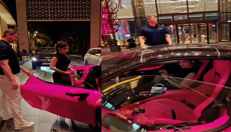 مي عمر من داخل سيارة فارهة مي عمر من داخل سيارة فارهة