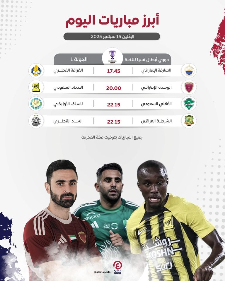 مباريات اليوم