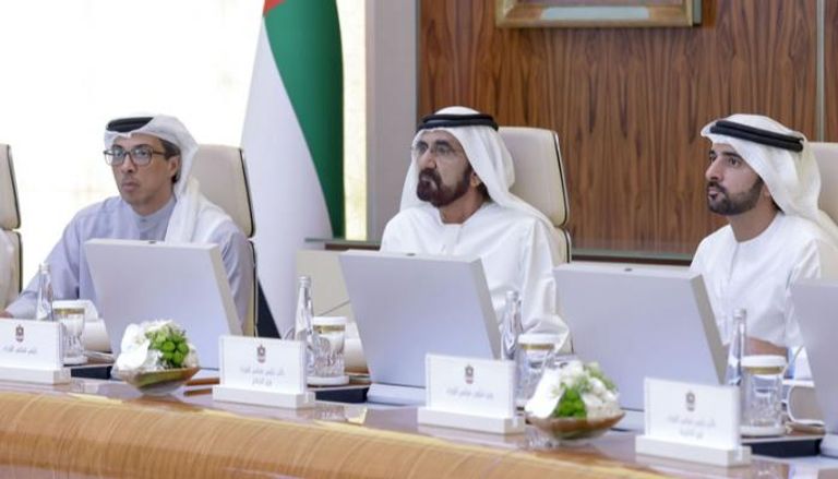 ، اجتماع مجلس الوزراء الإماراتي والذي عُقِد في قصر الوطن بأبوظبي
