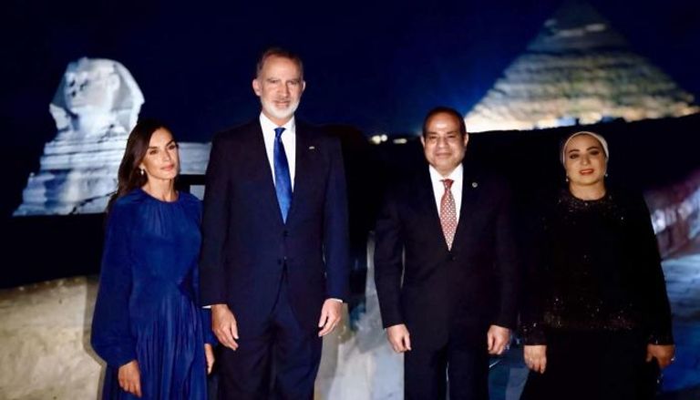 زيارة ليتيسيا ملكة إسبانيا إلى الأهرامات