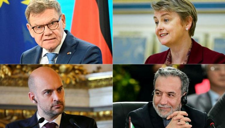 وزراء خارجية بريطانيا وفرنسا وألمانيا وإيران