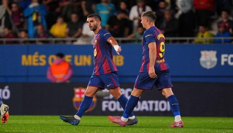 فيران توريس في مباراة برشلونة ضد خيتافي