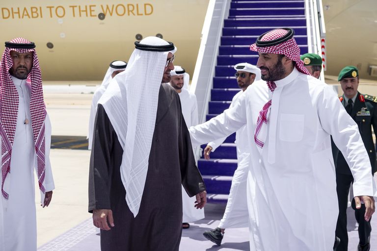 الشيخ محمد بن زايد آل نهيان والأمير محمد بن سلمان
