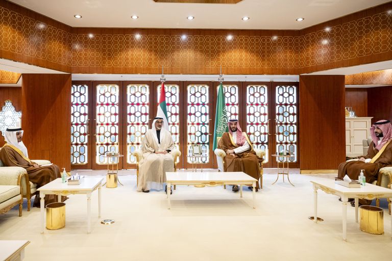 الشيخ محمد بن زايد آل نهيان والأمير محمد بن سلمان