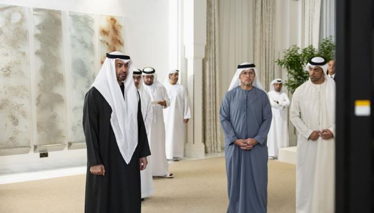 الشيخ محمد بن زايد آل نهيان رئيس دولة الإمارات خلال الإعلان عن المشاريع السكنية