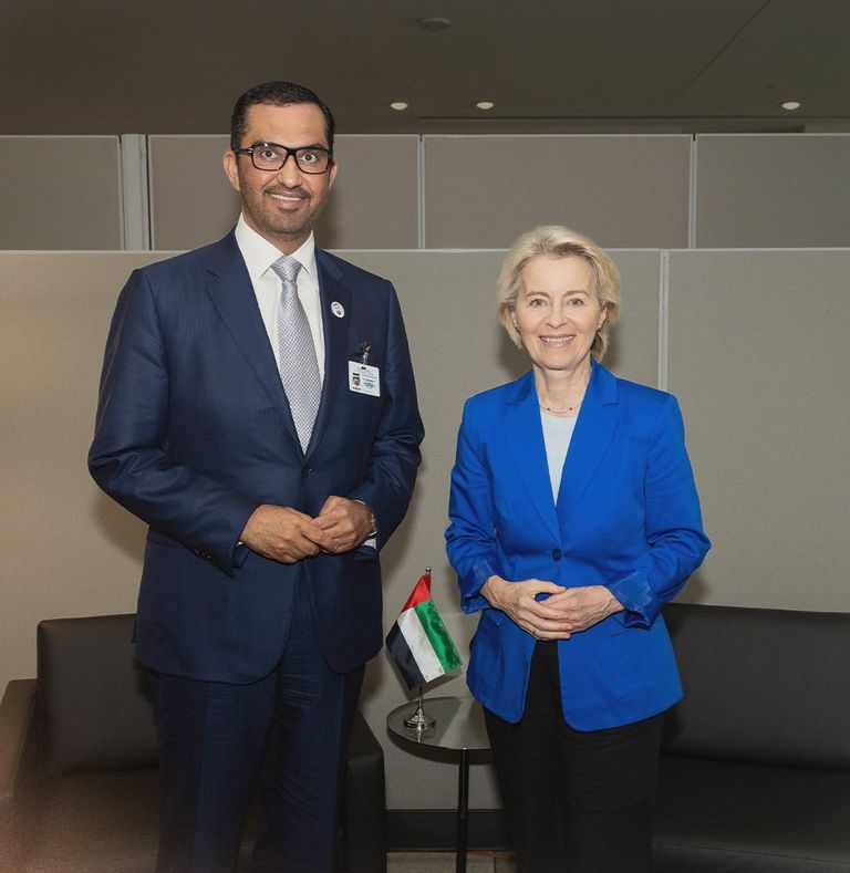 سلطان الجابر وأورسولا فون ديرلاين