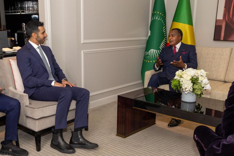 الشيخ شخبوط بن نهيان آل نهيان يلتقي مع رئيس مفوضية الاتحاد الأفريقي